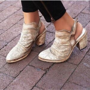 Free People Western Bootie Slingback
